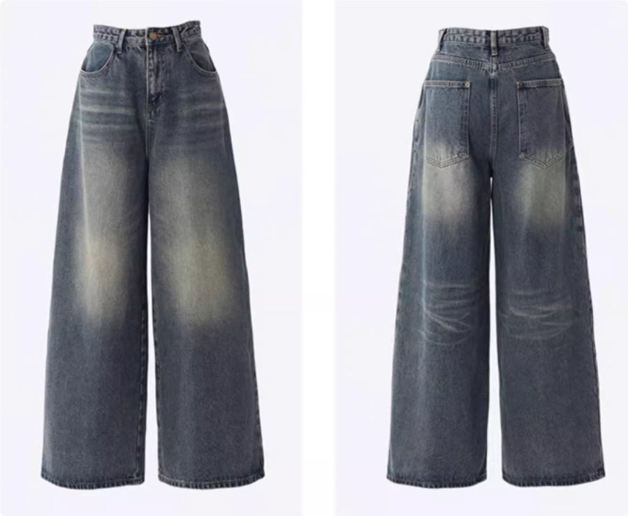 Indigo Fenwick Wide-Leg Jeans