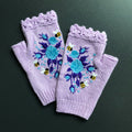 Ember Knit Floral Embroidered Gloves