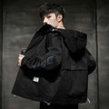 District Men's Denim Hooded Windbreaker