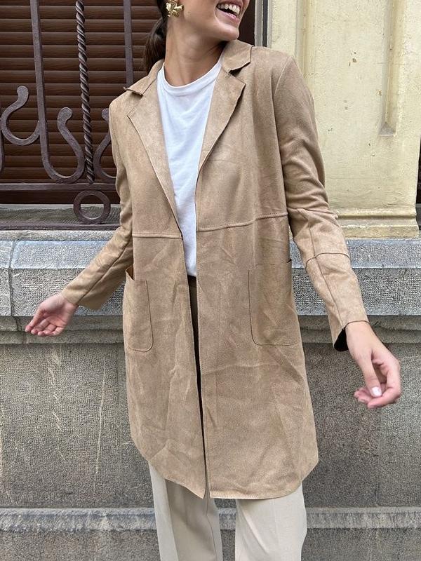 Lumen Velvet Trench Coat