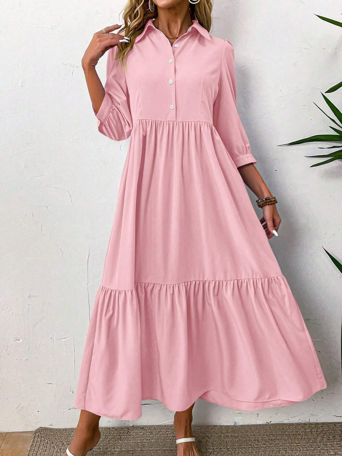 Nova Garnet Shirt Dress