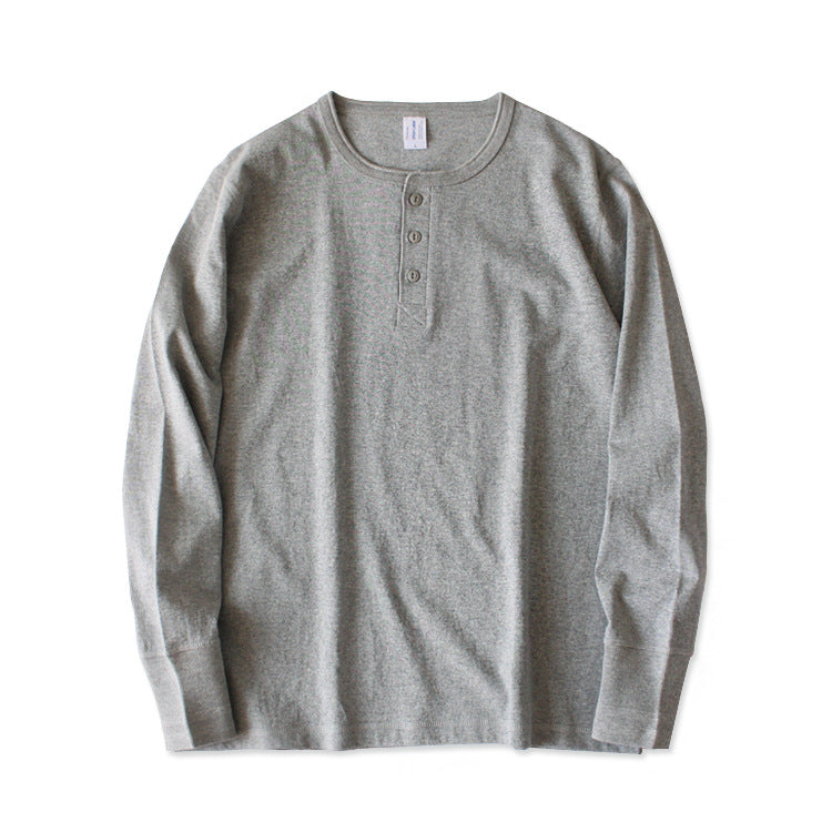 Metro Men's Seamless Long-Sleeve Henley Shirt