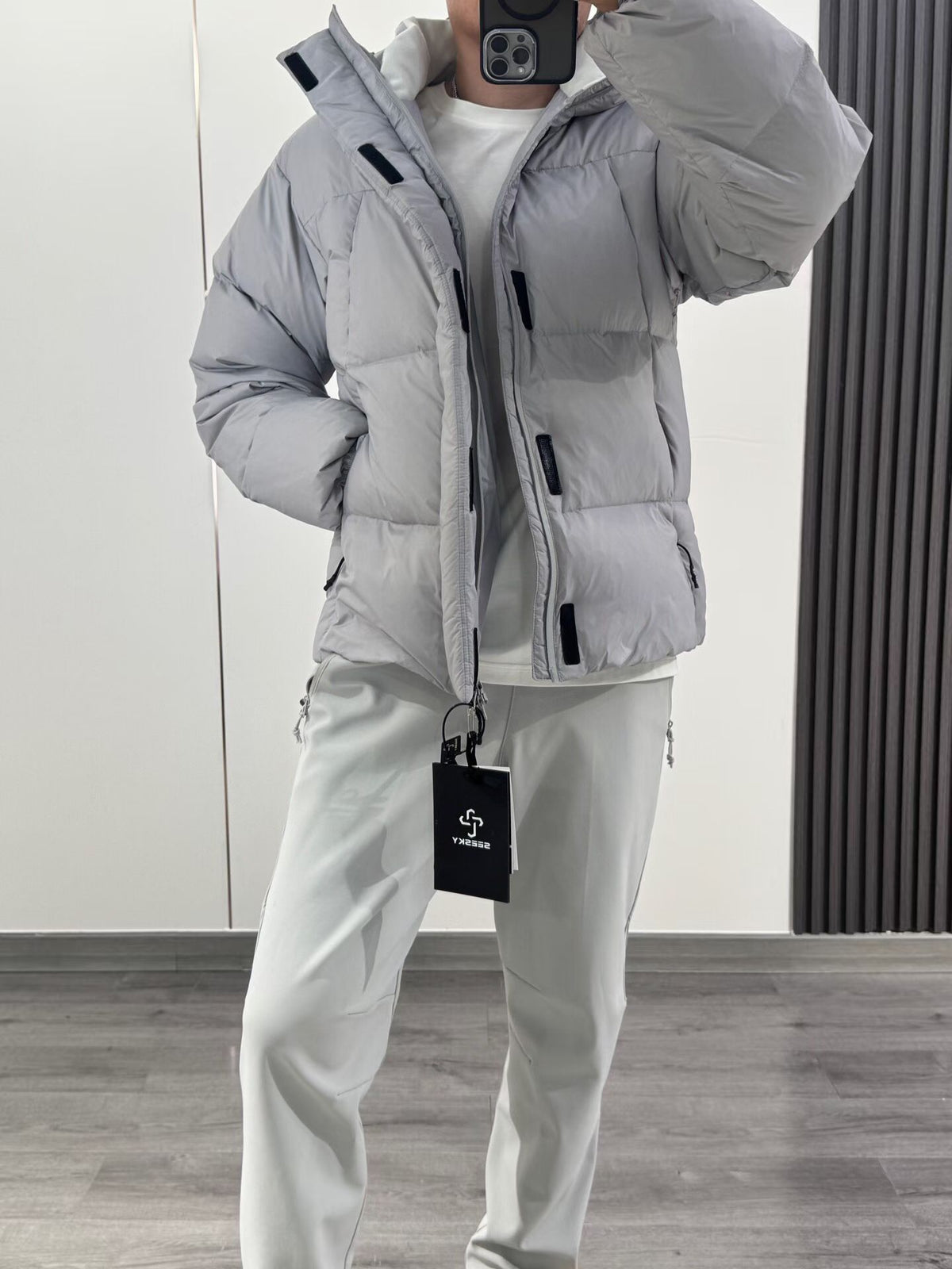 Lumen Hooded Warm Puffer Jacket