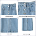 Sway Single-Breasted Denim Skirt