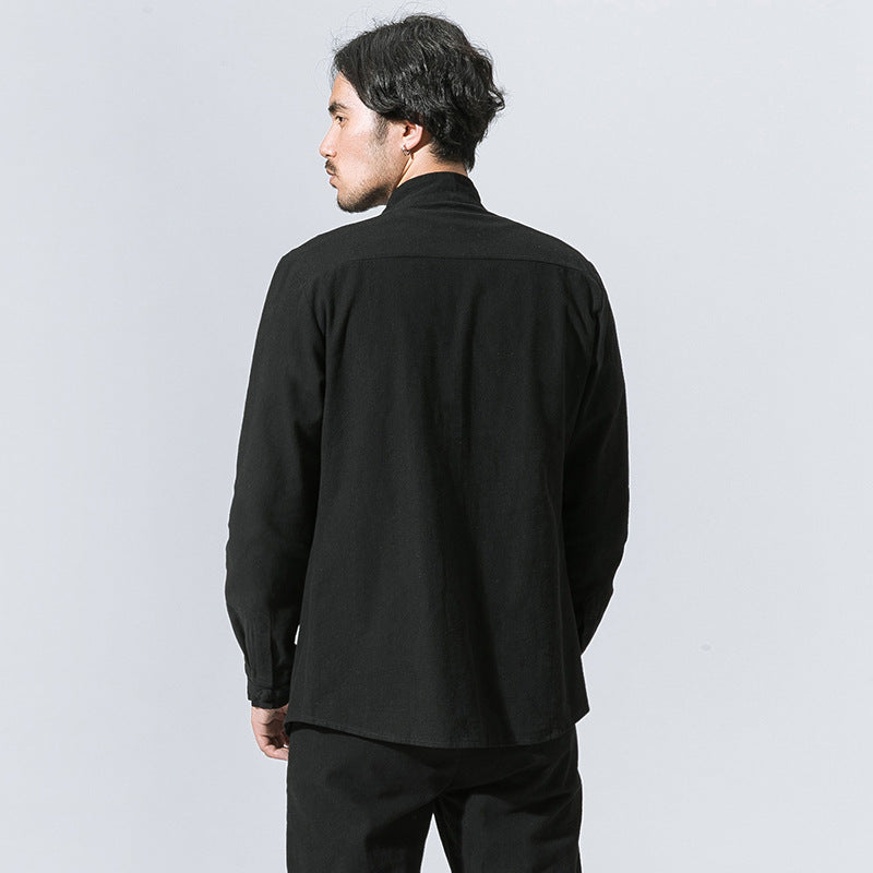 Metro Bexley Men's Linen Cotton Long-Sleeve Shirt