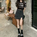 Sway Garnet Denim Skirt