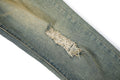 Indigo Men's Ripped Straight Jeans