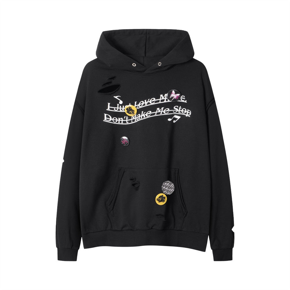 District Men's Ripped Hoodie