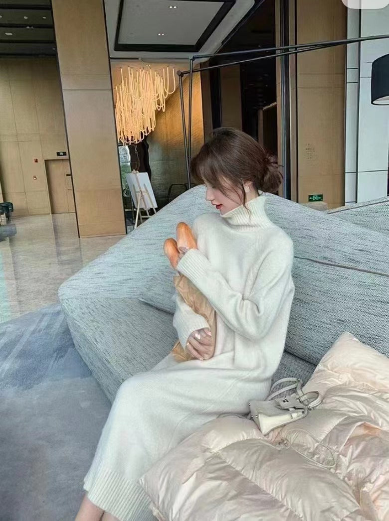 Nova Turtleneck Knit Dress