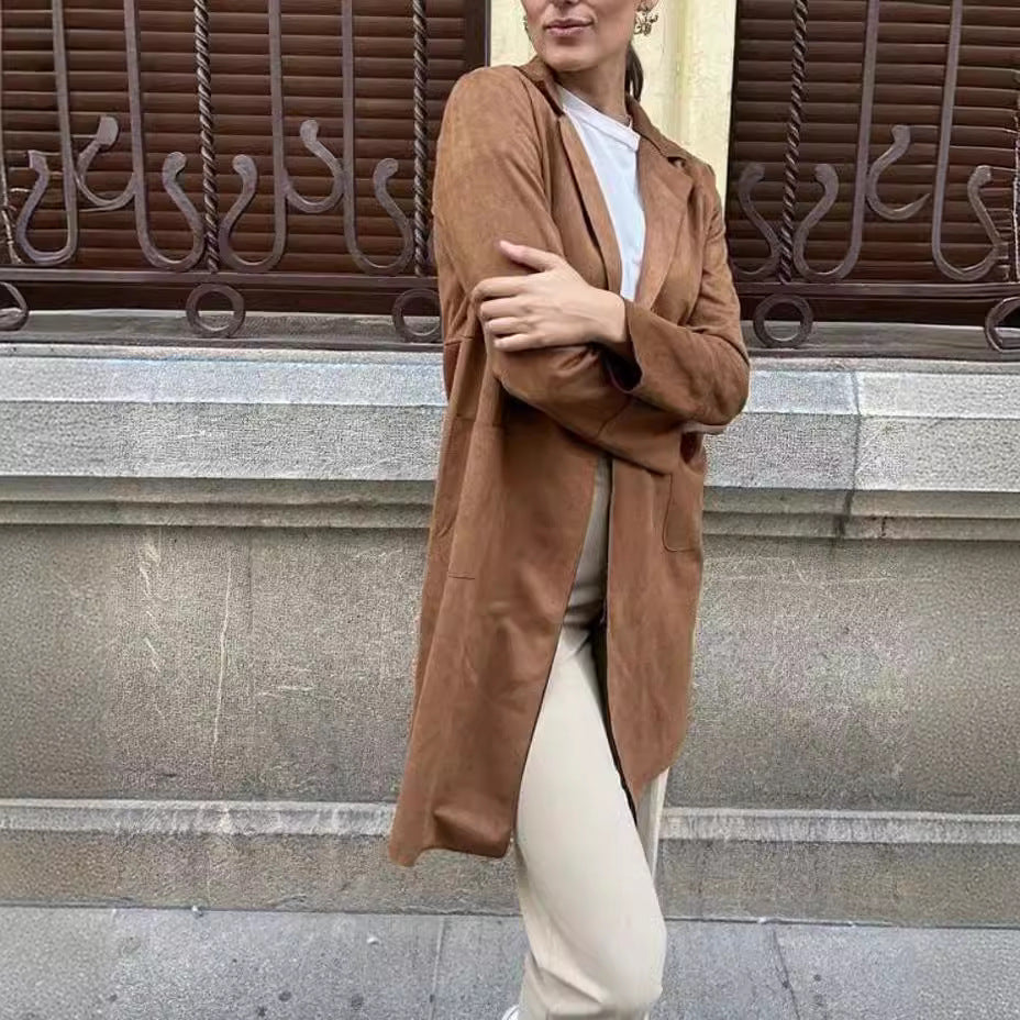 Lumen Velvet Trench Coat