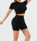 SculptForm Ribbed Seamless High-Waist Crop Top