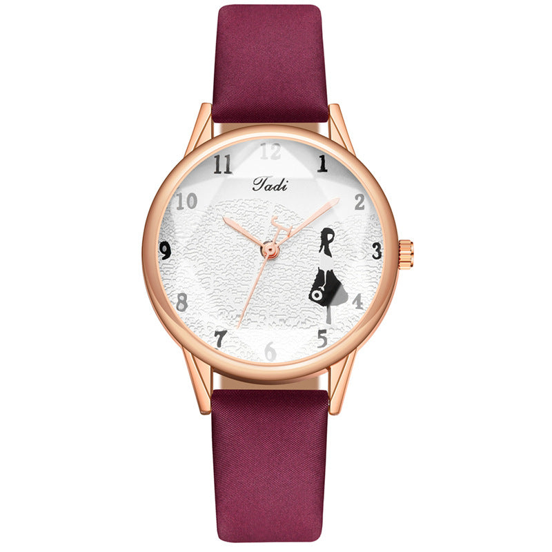 Tempo Garnet Minimalist Watch