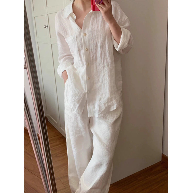 Flow Linen Cotton Co-ord Set
