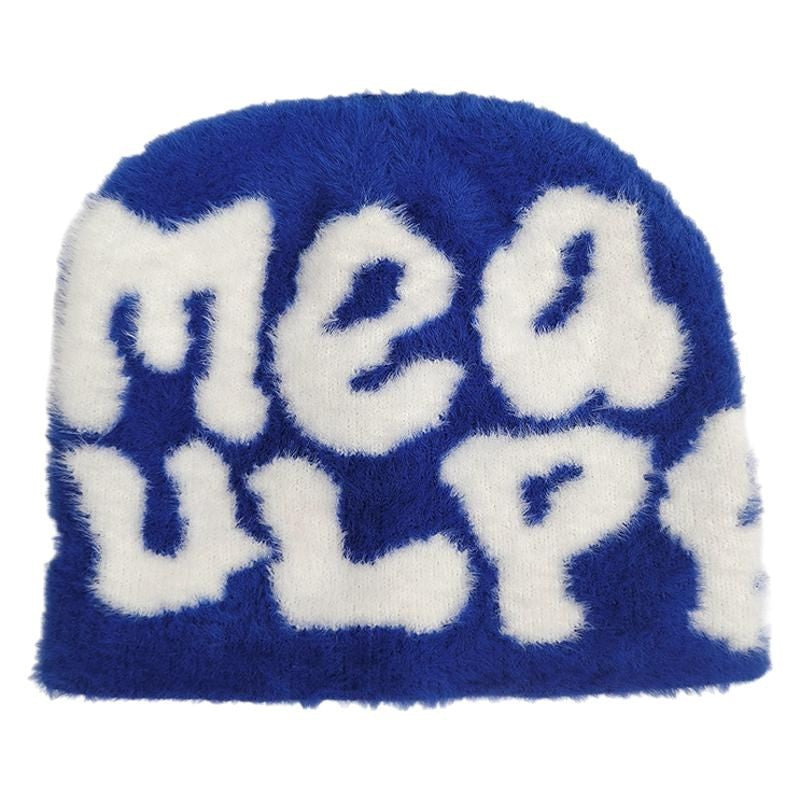 Ember Knit Letter-Print Jacquard Beanie