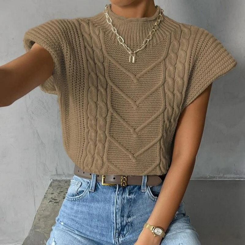 Hearth Knit Turtleneck Vest