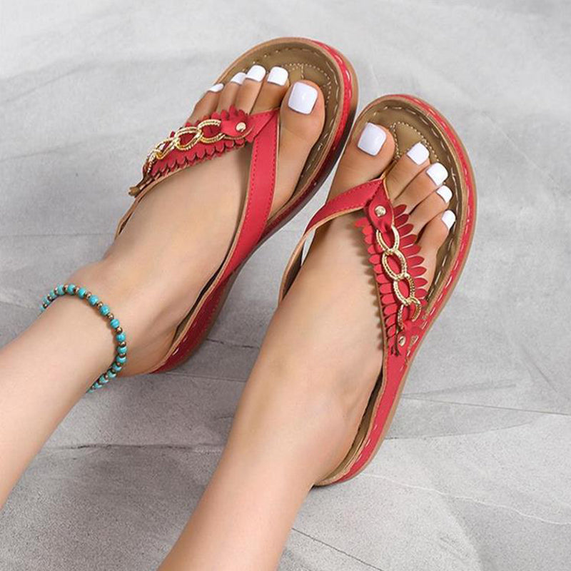 Stride Wedge Retro Sandals
