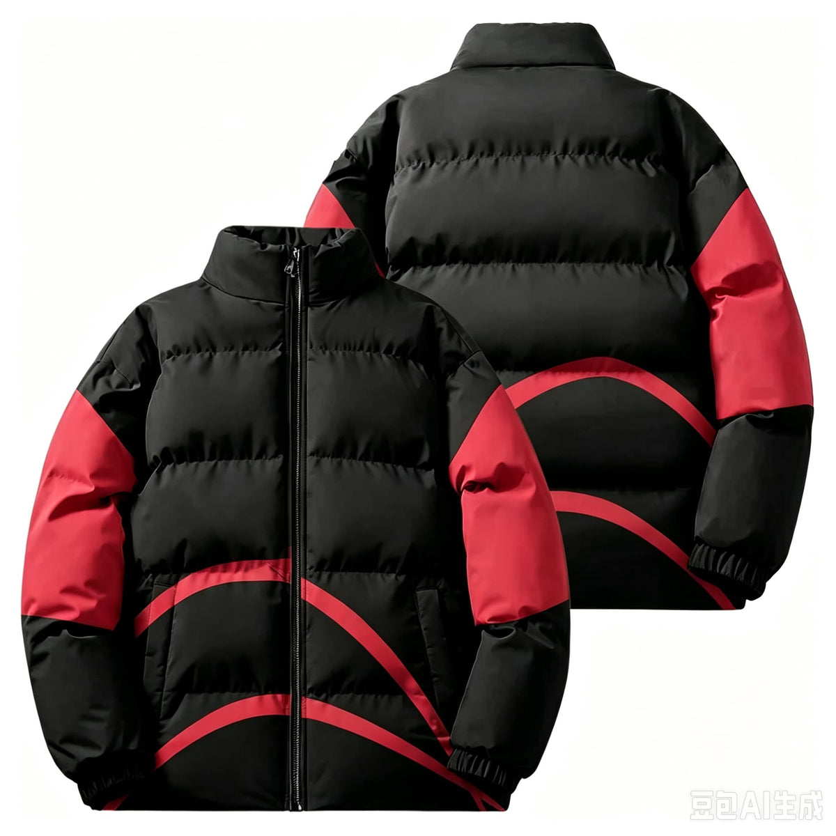 District Men's Cotton Padded Relaxed Puffer Jacket