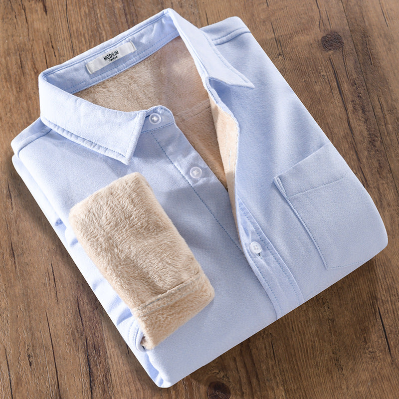 Metro Men's Fleece-Lined Long-Sleeve Shirt