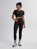 SculptForm Ribbed Seamless High-Waist Two-Piece Set