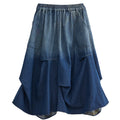 Sway Gradient Denim Skirt