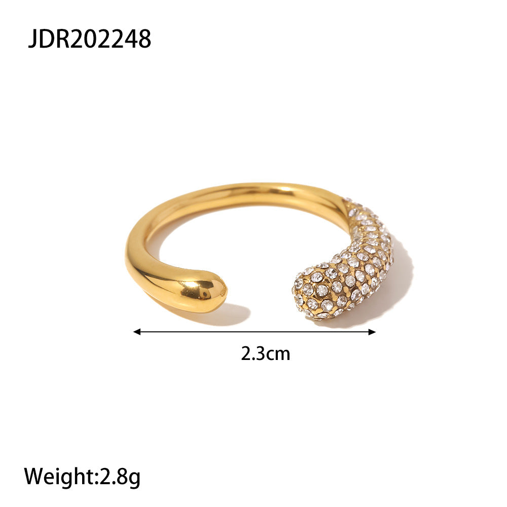 Lune Elan Stainless Steel Ring