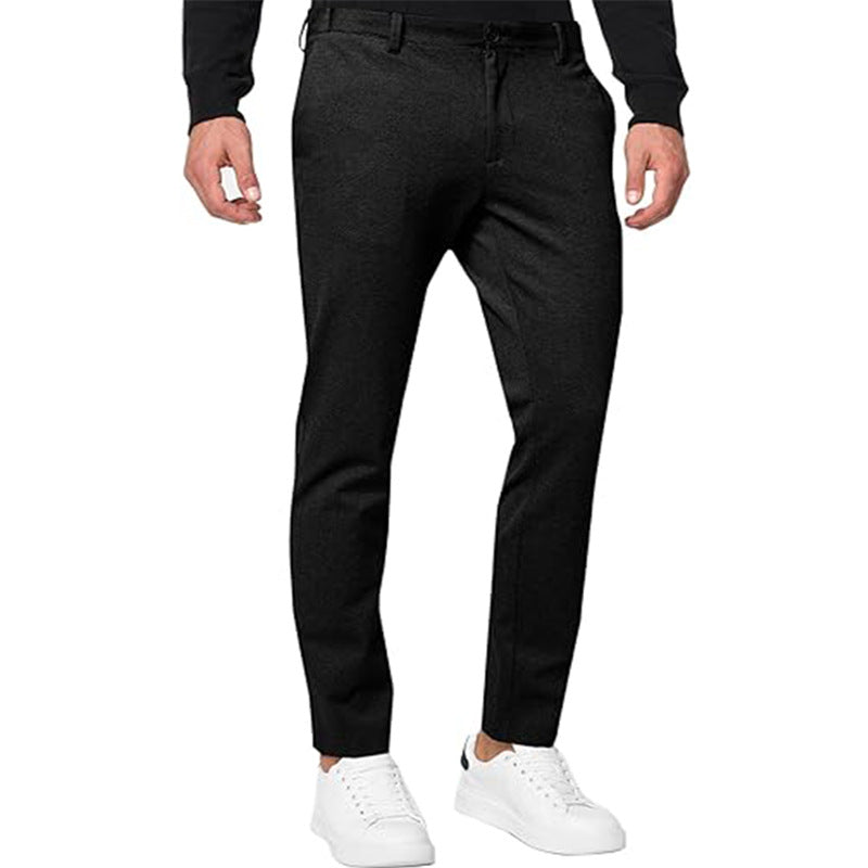 Rover Men's Slim Pleated Tapered Trousers