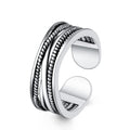 Lune Arden Stainless Steel Titanium Steel Vintage Ring