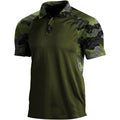 Metro Men's Short-Sleeve Zip Lapel Polo Shirt