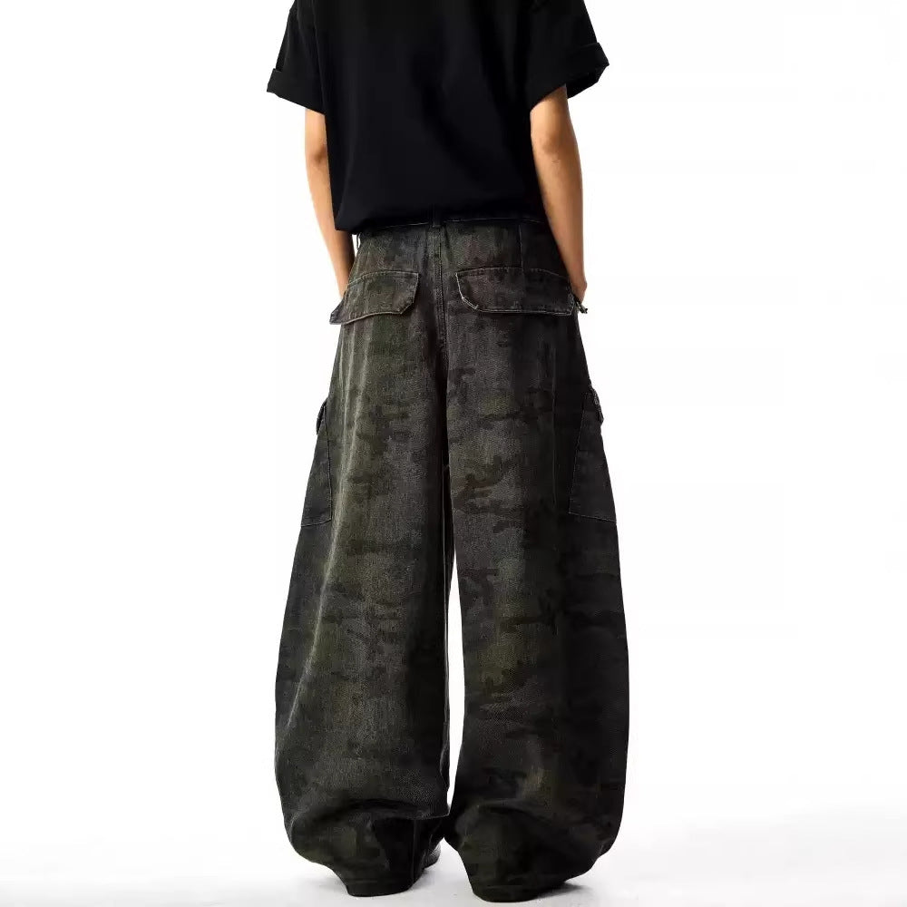 Rover Calder Multi-Pocket Pocket Camo Cargo Pants