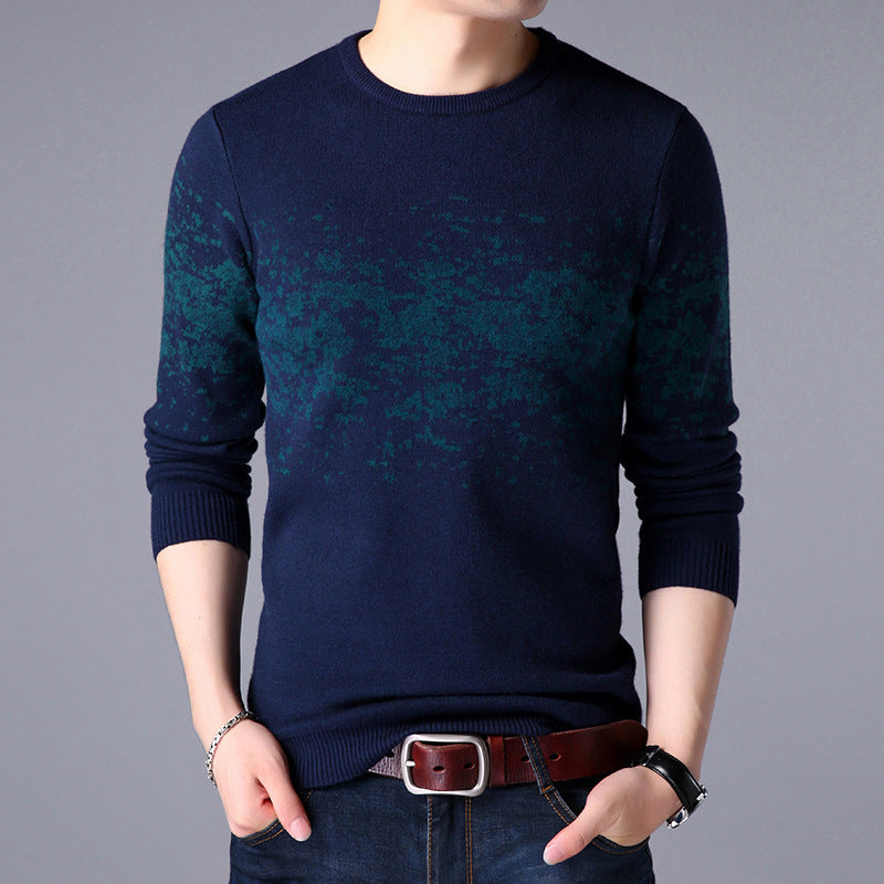 Atlas Men's Round Jacquard Cardigan