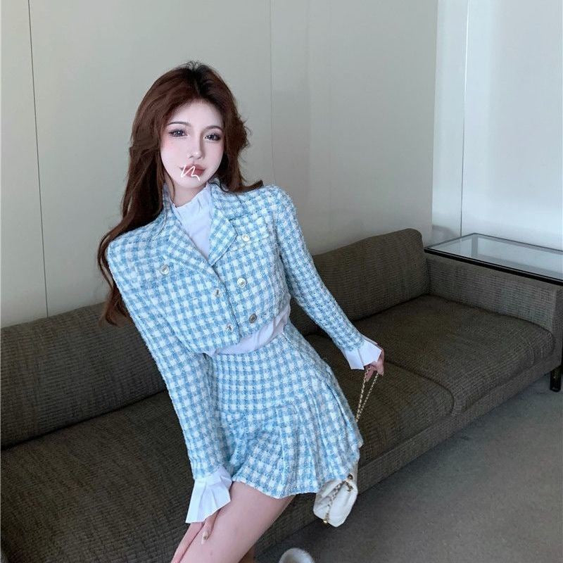 Aurelia Bexley Plaid Blazer
