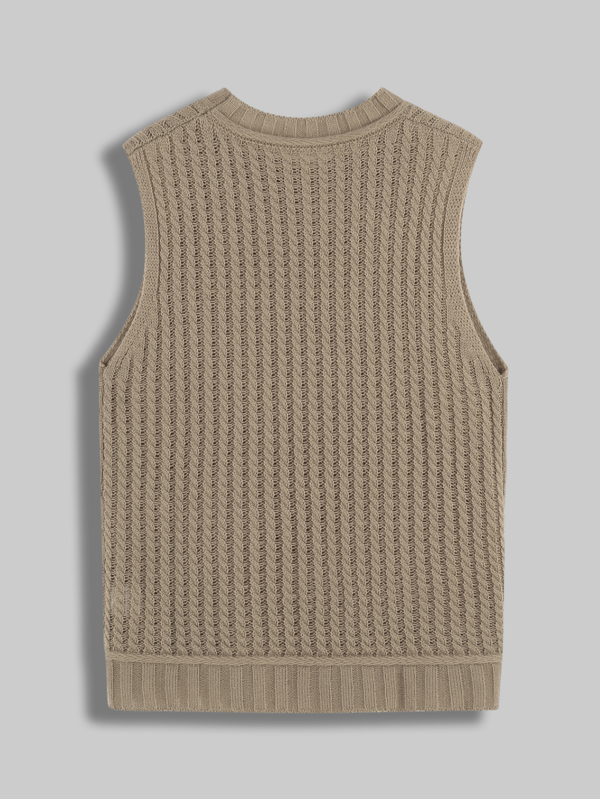 Hearth Acrylic Cable-Knit Crew-Neck Sweater Vest