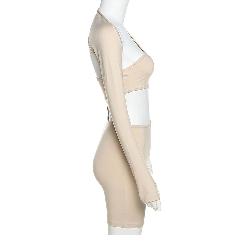 SculptForm Off-Shoulder Two-Piece Set