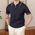 Metro Men's Knit Slim Retro Polo Shirt