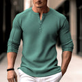 Metro Men's Waffle Henley Shirt