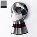 Ember Men's Wool Plaid Scarf