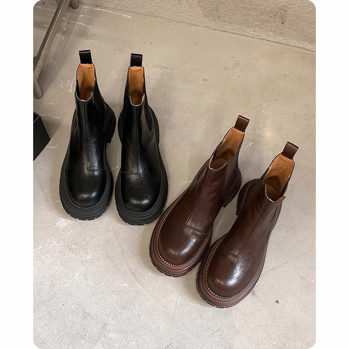 Stride Leather Vintage Ankle Boots