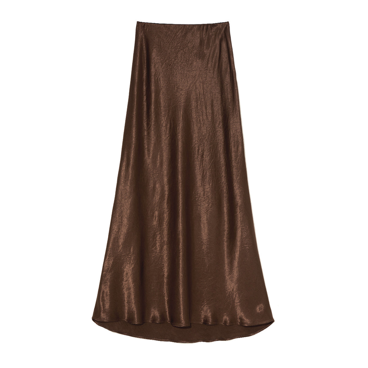 Sway Satin High-Waist Tie-Dye Midi Skirt