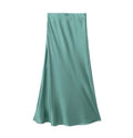 Sway Satin Silky Slim Midi Skirt