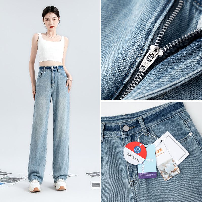 Indigo Orla Wide-Leg Jeans