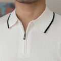 Metro Men's Knit Slim Retro Polo Shirt