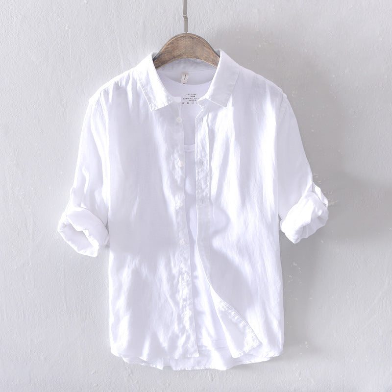 Metro Arden Men's Linen Long-Sleeve Shirt