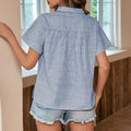 Aurelia Short-Sleeve Button Top