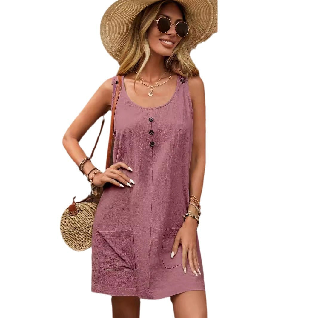 Nova Solid Midi Dress