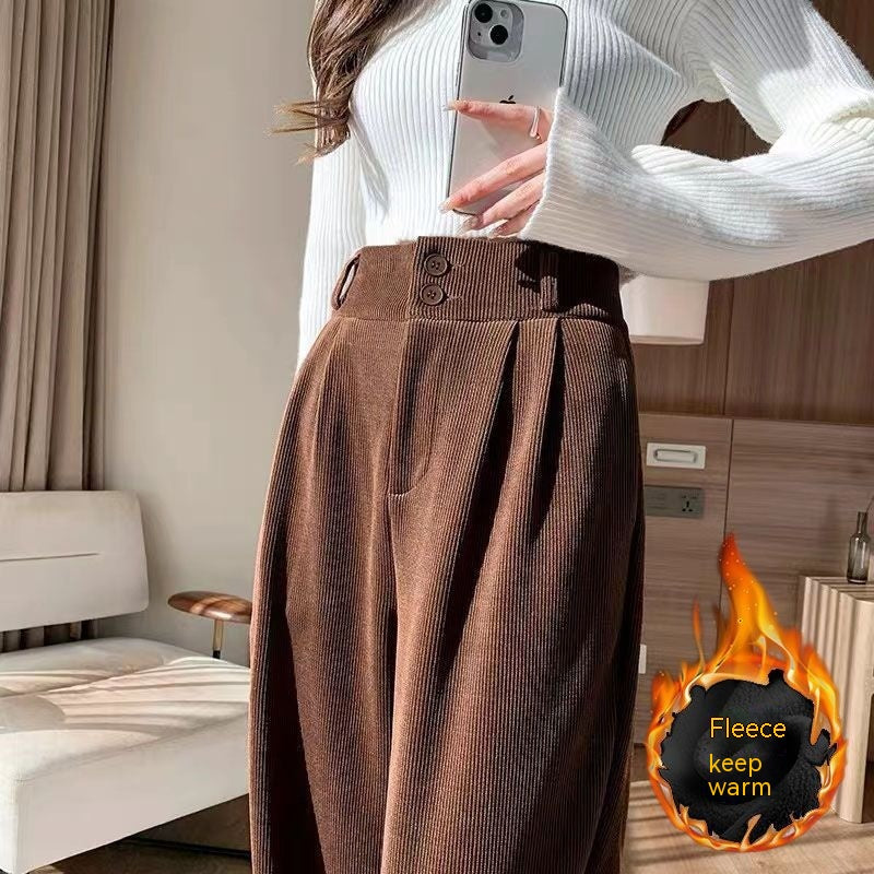Flow Arden Fleece-Lined Wide-Leg Trousers