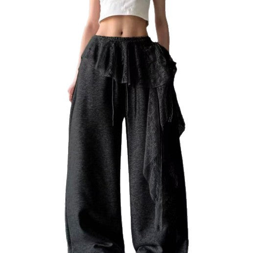Flow Lace Wide-Leg Trousers