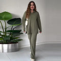 Sera Knit Relaxed Solid Two-Piece Set