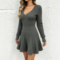 Nova V-Neck Knit Dress