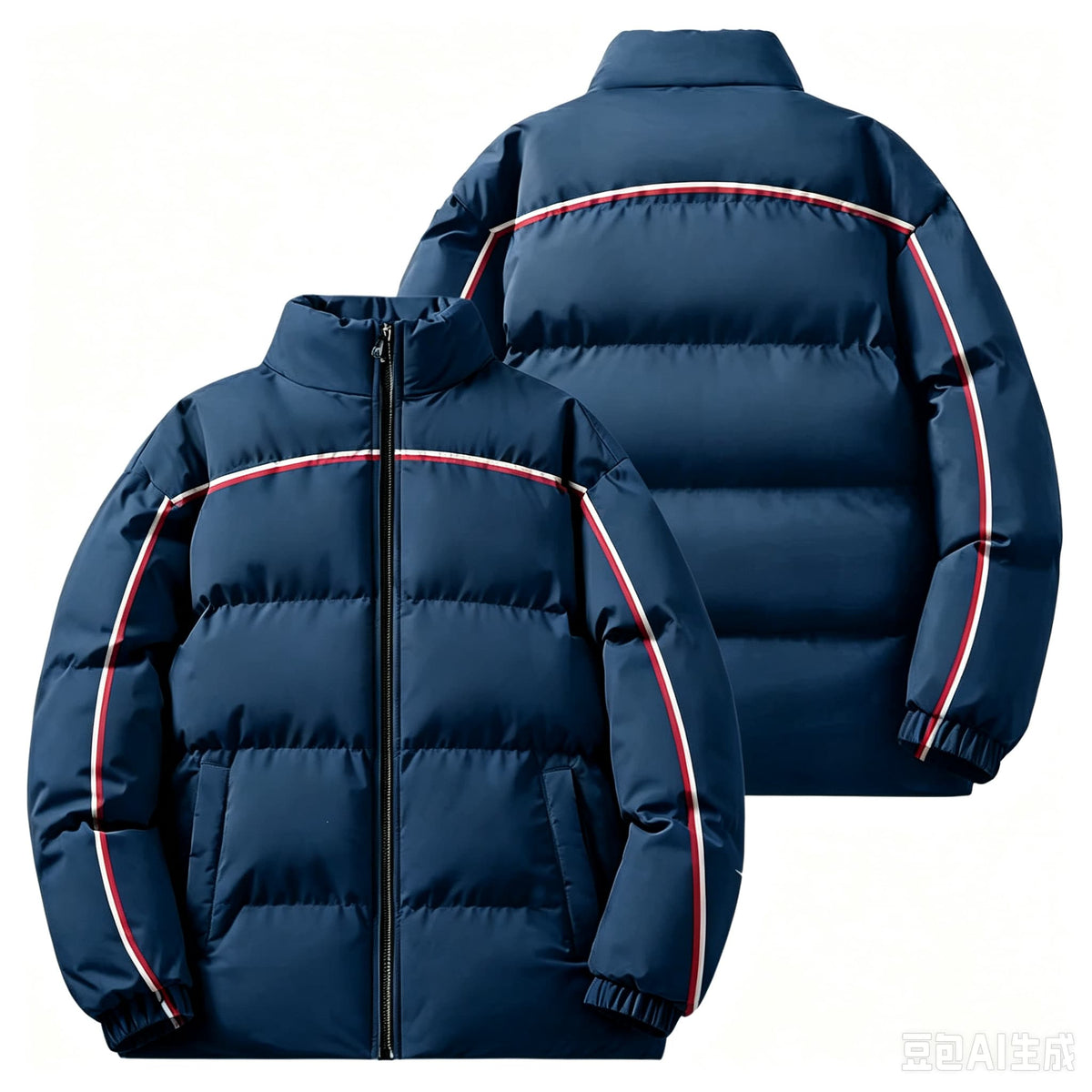 District Men's Cotton Padded Relaxed Puffer Jacket