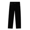 Indigo Relaxed Straight Zip Jeans